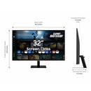 SAMSUNG 32” SMART MONITOR M7 (M70F) 4K UHD DISPLAY, LS32FM702UNXZA - BLACK - Like New