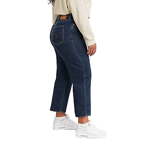223509 Levi's Women's Wedgie Straight Jeans White/Blue 24x28 - Brand New