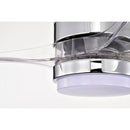 Home Accessories Murdo Sleek Modern 3-Blade LED Lighted Ceiling Fan - Chrome - Brand New