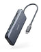 ANKER USB C HUB 341 USB-C HUB 7-IN-1 4K HDMI 100W POWER DELIVERY - GRAY - Like New