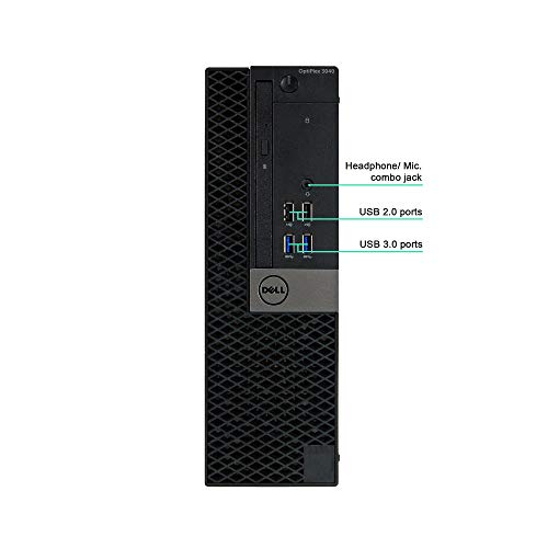DELL OPTIPLEX 3040 SMALL FORM FACTOR PC I7-6700 16GB 512GB SSD - BLACK - Like New
