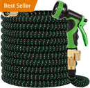 ARTISTAN EXPANDABLE GARDEN HOSE - 100 FT FLEXIBLE KINK-FREE - BLACK GREEN - Like New