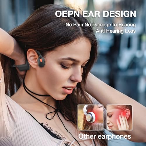 BLUE AIR OPEN EAR HEADPHONES WITH MIC DUAL CONNECT BLUETOOTH NOISE CANCELLING - Like New