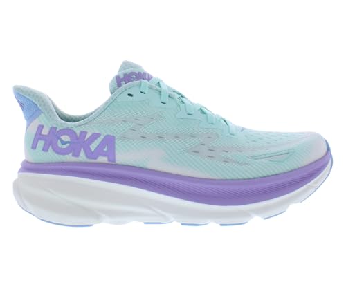 1127896 HOKA ONE ONE WOMEN'S CLIFTON 9 - SUNLIT OCEAN/LILAC MIST - SIZE 9.5 Like New