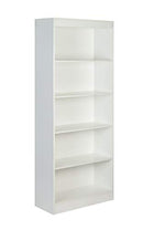 ONSPACE ESSENTIALS 5-TIER BOOKSHELF, 50-LD0101SHLF-WHITE - WHITE - Like New