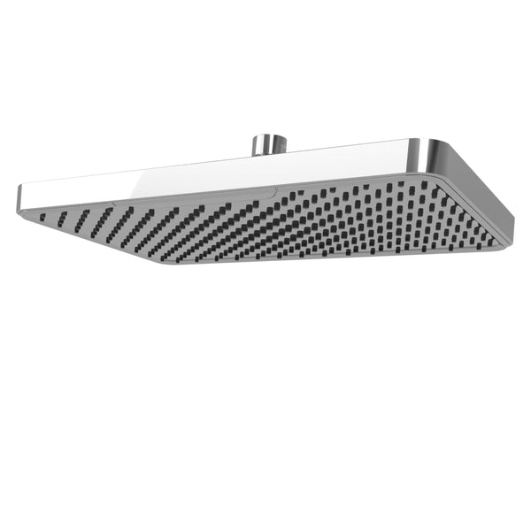 SparkPod 12 Inch Rectangle Rain Shower Head - Brass Ball Joint with 360° - Like New