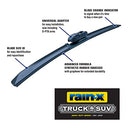 Rain-X 870122 Truck & SUV Rugged Series Premium Wiper Blades 22 Inch 1 Pack - Brand New