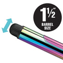 HOT TOOLS 1-1/2" EXTENDED BARREL TITANIUM CURLING IRON - CHROME PURPLE - Like New