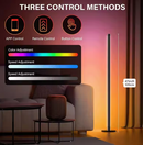 TUYA RGBIC ATMOSPHERE LED FLOOR LAMP 120CM (47IN) MUSIC SYNC ROUND BASE - BLACK - Like New