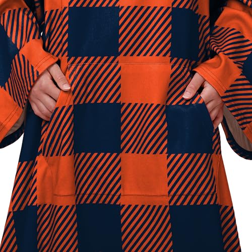 FOCO NFL unisex-adult Nfl Team Logo Oversized Wearable Throw Blanket - Brand New