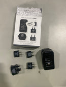 CONAIR TRAVEL SMART ALL-IN-ONE MULTIPLE SOCKET ADAPTER CONVERTER SET - BLACK - Like New