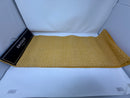 ENVOGUE TABLE RUNNER WITH EMBROIDERED CHEVRON PATTERN 14" X 72" - MUSTARD YELLOW - Brand New