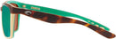 Costa Del Mar Women's Anaa Polarized Rectangular Sunglasses -GREEN/TORTOISE - Like New