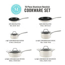 Martha Stewart Lockton Premium Nonstick 10 Piece Enamel Heavy Gauge - Like New