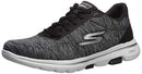 15905 SKECHERS WOMEN'S GO WALK 5-TRUE BLACK/WHITE SIZE 8 - Like New