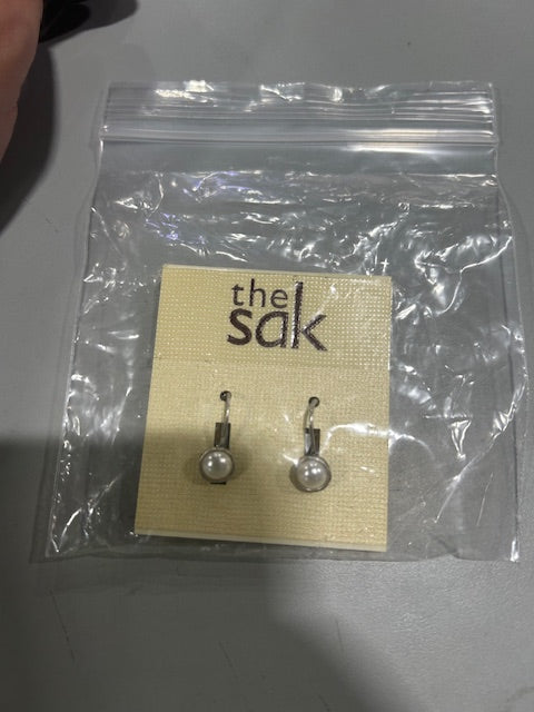 THE SAK SILVER DROP EARRINGS - SILVER - Brand New