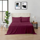 KATHY IRELAND BAMBOO COOLING 6 PIECE SHEET SET DEEP POCKETS- QUEEN - RASPBERRY - Brand New