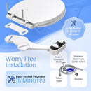 CLEAR REAR Bidet Attachment for Toilet Seat - Non-Electric, Self Cleaning - Brand New