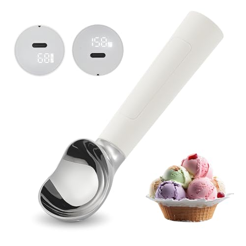FROSTJOY HEATED ICE CREAM SCOOP RECHARGEABLE ELECTRIC - WHITE - Like New