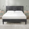 ZINUS Dachelle Upholstered Platform Bed Frame, Mattress Foundation - Dark Grey - Like New