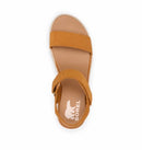 SOREL WOMEN'S CAMERON FLATFORM SANDALS SIZE WOMEN 8 CANTON GOLD/GUM 16-8 - Like New