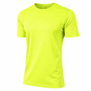 GALAXY BY HARVIC MOISTUE WICKING ACTIVE SHORT SLEEVE- SIZE: MEN M - NEON GREEN - Brand New