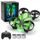 Lansand Mini Drone Small RC Drone Quadcopter 2In1 Race Fly EC200 - Green Like New