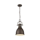 Golden Lighting Duncan Small Pendant with Chain B00YNSFPH8 - Black - Brand New