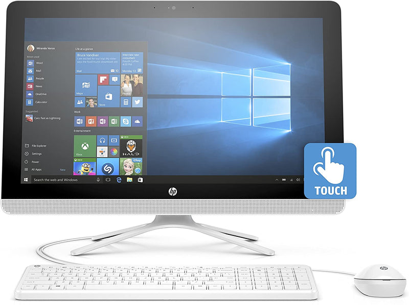 For Parts: HP All-in-One Desktop 23.8'' FHD TOUCH AMD A8-7410 8GB 1TB CRACKED SCREEN