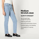 AMAZON ESSENTIALS WOMEN'S MEDIUM STRETCH SLIM-FIT MID-RISE STRAIGHT SIZE 4 - Brand New
