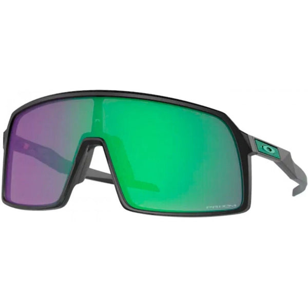 OAKLEY SUNGLASSES SUTRO MATTE BLACK FRAME, PRIZM ROAD JADE LENSES 134MM - Like New