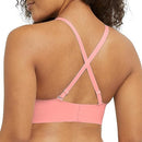 DM2322 MAIDENFORM WOMEN LACE TRIM TRIANGLE BRALETTE PULLOVER 2XL CORAL ZEST - Like New
