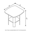 FURINNO SIMPLE DESIGN END TABLE, 2-PACK, FRENCH OAK - GRAY BLACK - Like New