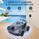 TAKYWEPO ROBOTIC POOL CLEANER 130-MINUTE RUNTIME WR050 - GRAY - Like New