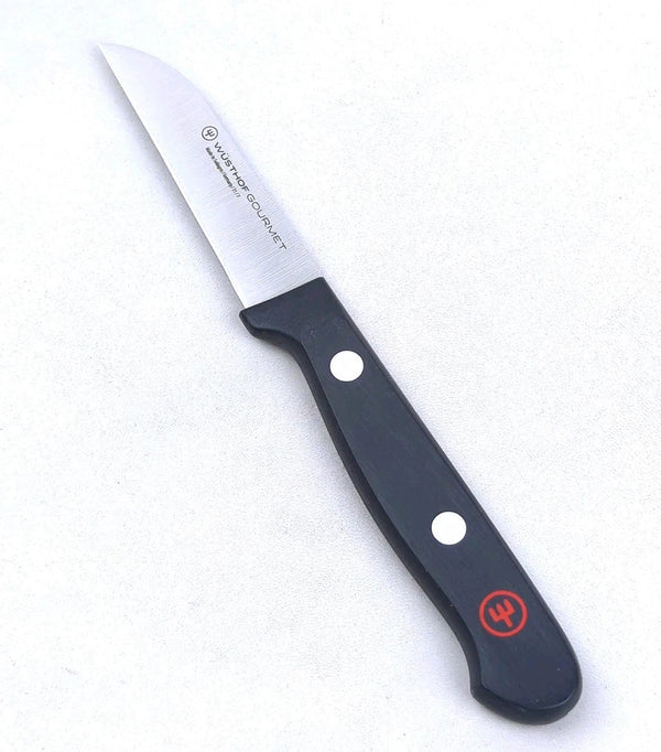 WUSTHOF GOURMET 2.75" PARING KNIFE, STAINLESS STEEL, BLACK DOUBLE-RIVET HANDLE - Like New