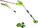Greenworks 40V 8" Polesaw + Pole Hedge 2.0Ah Battery Gen 1 PSPH40B210 - GREEN - Like New