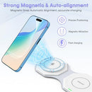 DOHONEST 3-in-1 TRAVEL WIRELESS CHARGER FOLDABLE MAGNETIC CHARGER PAD - WHITE - Like New
