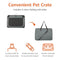 AMAZON BASICS 4-DOORS PORTABLE SOFT-SIDED CRATE KENNEL 26" X 18" X 18" - GRAY - Like New