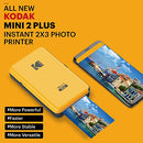 Kodak All-New Mini 2 Plus Bluetooth Portable Photo Printer - Yellow - Like New