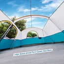 UNP Camping Tent 9-10 Person Waterproof Windproof Family Tent B087LRL9R7 - Tan - Like New