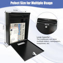 DIGGOO MO01-4 Locking Steel Cover Security Mailbox - Black - Like New