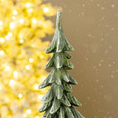 Glitzhome Tabletop Christmas Tree Artificial Resin Tree Mini Christmas Trees - Brand New
