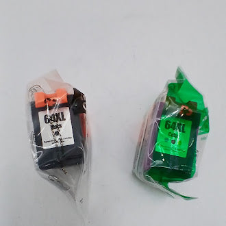 ADOCCUR 64XL INK CARTRIDGE REPLACEMENT FOR HP 64XL INK (2 PACK) - BLACK/COLOR - Brand New