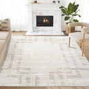 Abani Art Deco Area Rug 5' x 8' Cream - Brand New