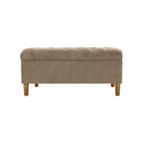 Homepop Home Decor | Tufted Ainsley Button Storage Ottoman Bench with Hinged Lid - Like New