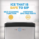 NewAir Nugget Ice Maker NIM040SS00 - BLACK/SILVER - Like New