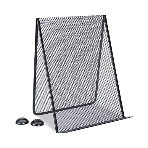 PLEXON METAL MESH DOCUMENT HOLDER FREE STANDING 35 SHEET CAPACITY BLACK - Like New