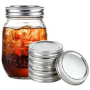 MEGAWISE MASON JAR LIDS 10 PACK REUSABLE CANNING LIDS FOR FOOD STORAGE - SILVER - Like New