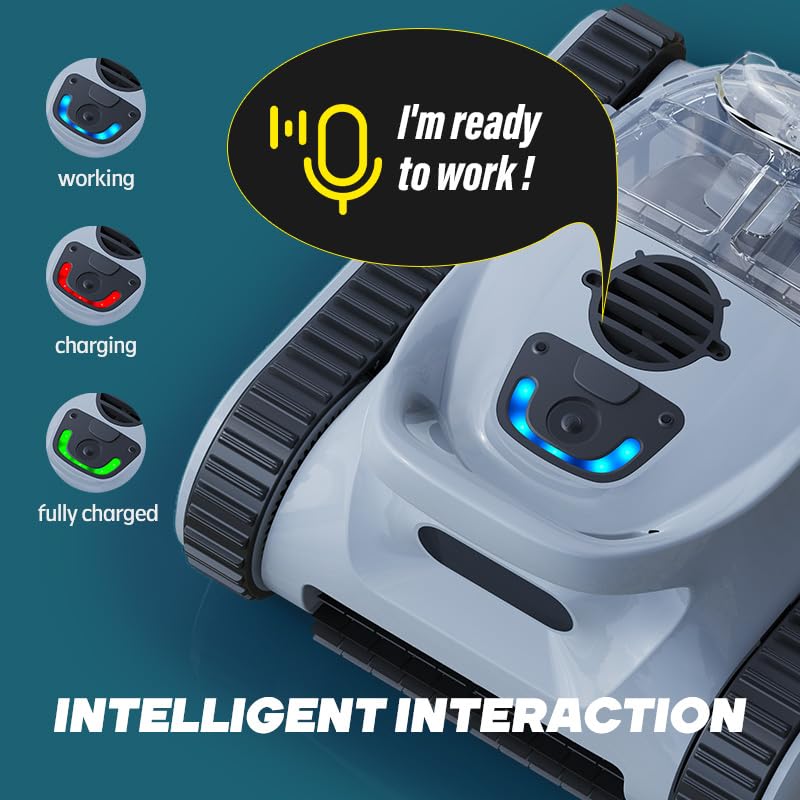 SEAUTO CRAB CORDLESS ROBOTIC VACUUM WALL CLIMBING HOUSEHOLD, GRAY/BLACK - Like New