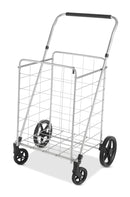 WHITMOR CART WITH ADJUSTABLE HEIGHT HANDLE 6318-7617 - SILVER/BLACK - Like New